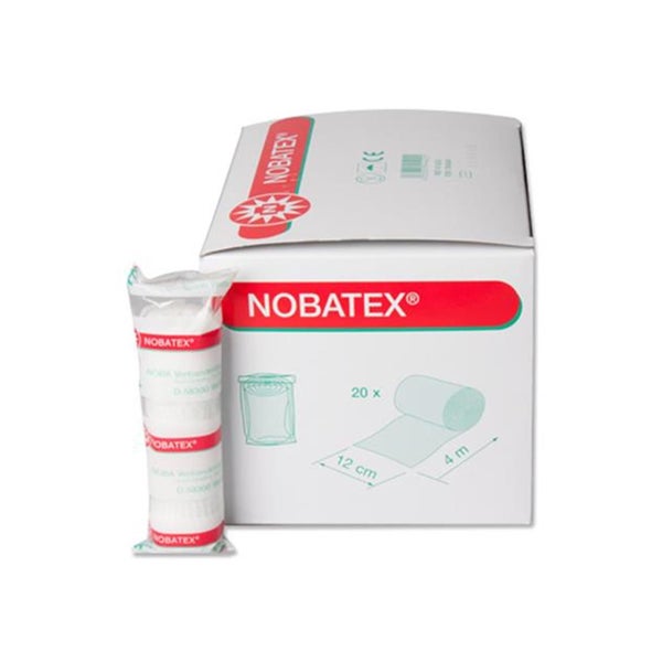 NOBA Nobatex elastische Mullbinden in Folie 20 Stück - 4 m x 12 cm 20 St