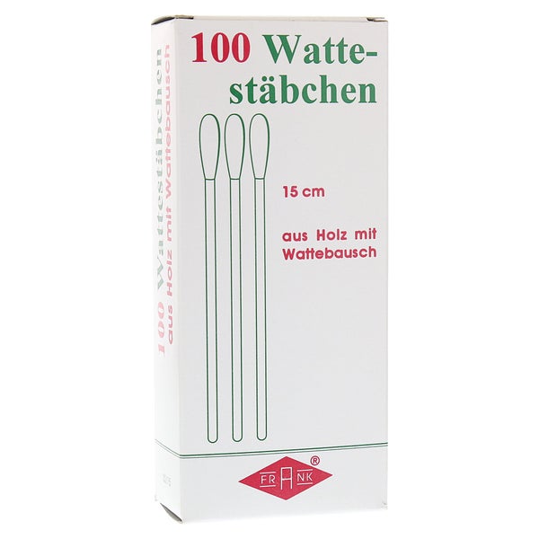 Wattestäbchen Holz 15 cm m.Wattebausch 100 St