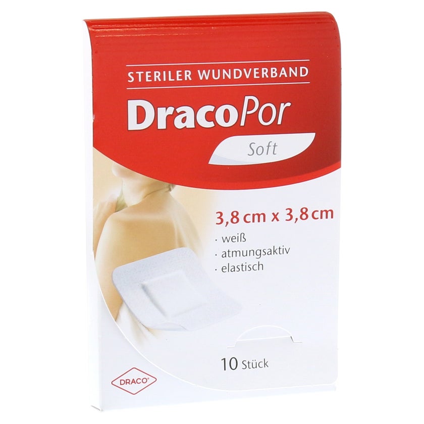 Dracopor Wundverband 3,8x3,8 cm steril 10 St