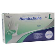 Produktabbildung: Handschuhe Einmal Latex puderfrei L 100 St