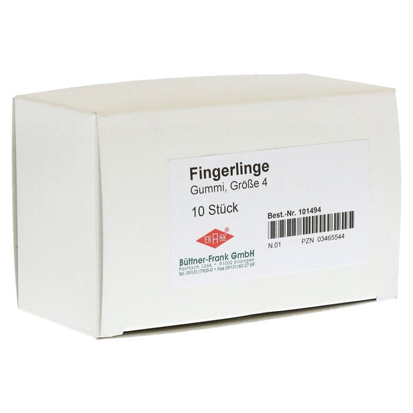 Fingerling Gummi Gr.4 transparent 10 St