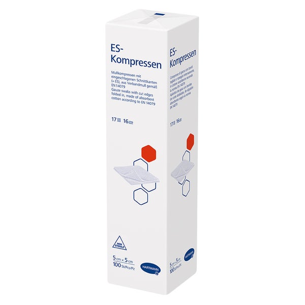 ES-Kompressen unsteril 16f 5 x 5 cm 100 St