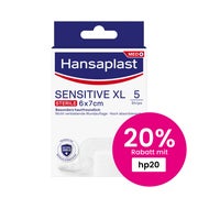 Produktabbildung: Hansaplast Sensitive XL Wundverband 6 x 7cm 5 St