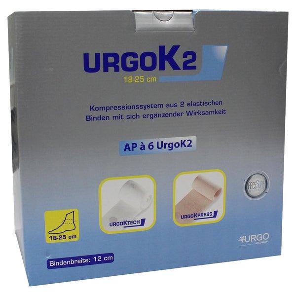 Urgok2 Kompr.syst.12cm Knöchelumf.18-25c 6 St