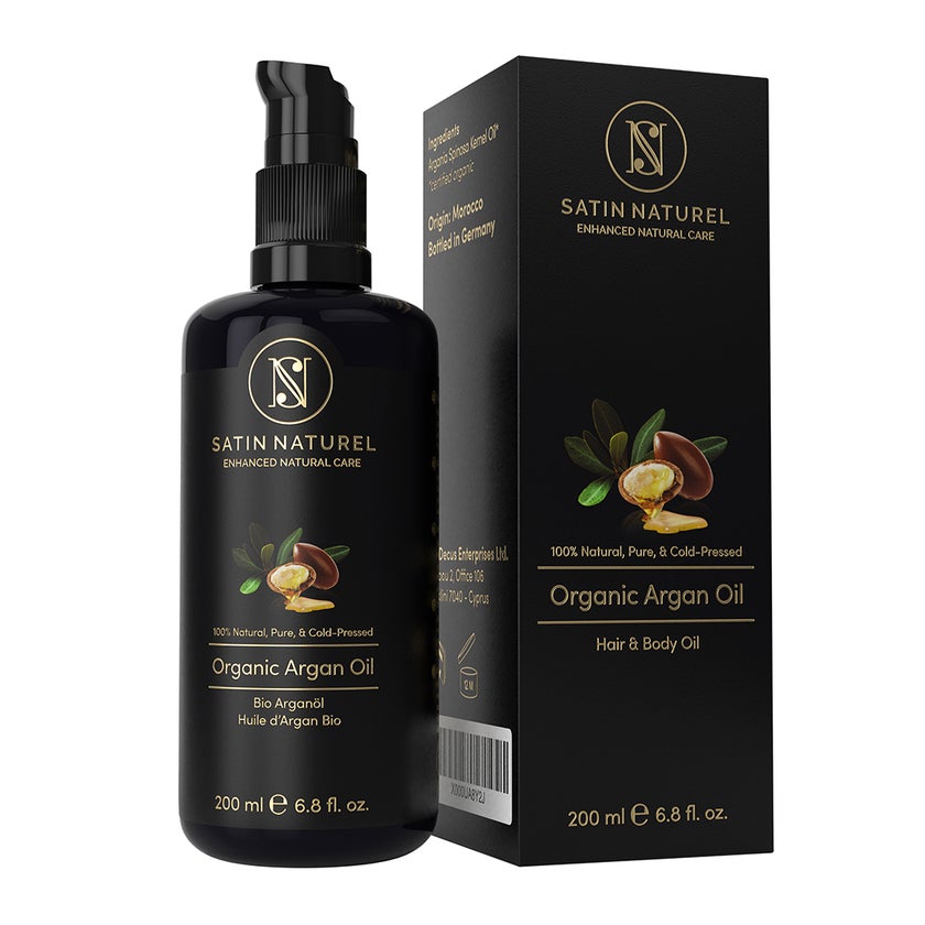 Satin Naturel Bio Arganöl Haare kaltgepresst 200 ml