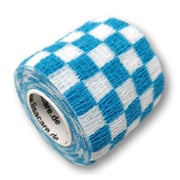 Produktabbildung: LisaCare selbstklebender Verband - Karo Blau - 5cm x 4,5cm 1 St
