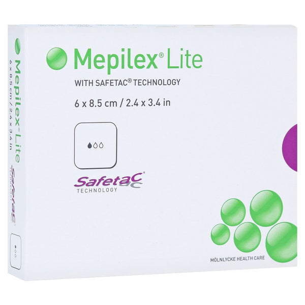 Mepilex Lite Schaumverband 6x8,5 cm ster 5 St