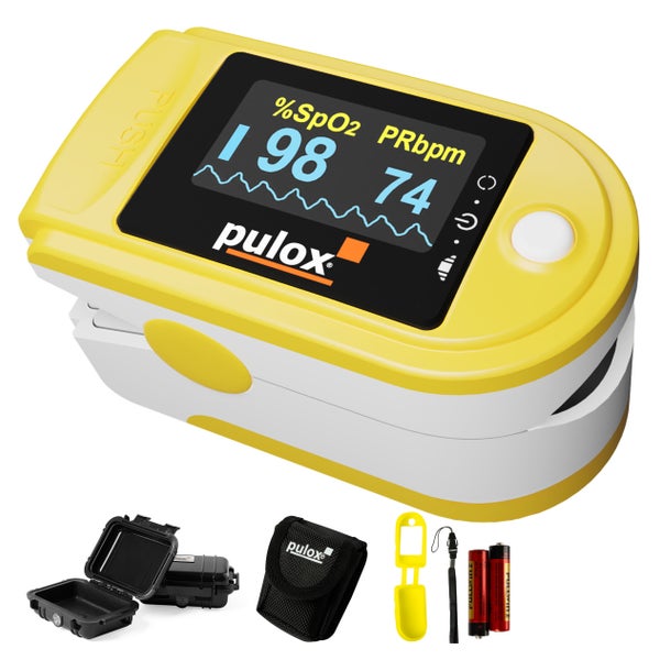 Pulox PO-200 Set - Finger-Pulsoximeter - Gelb 1 St