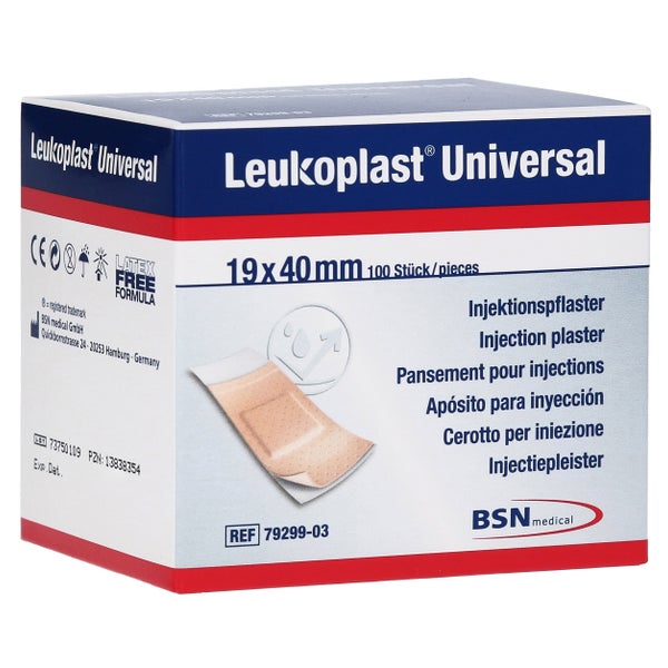 Leukoplast Universal Injektionspfl.strip 100 St