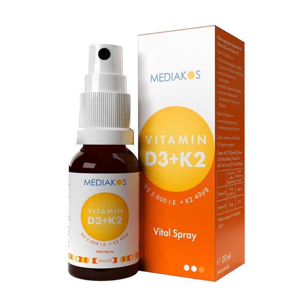 Vitamin D3 + K2 2.000 I.E. / 40 µg Spray 20 ml