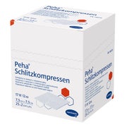 Hartmann Peha® Schlitzkompressen steril 12- lagig 25 x 2 Stück - 25 x 2 Stück 7,5 x 7,5 cm 25X2 St