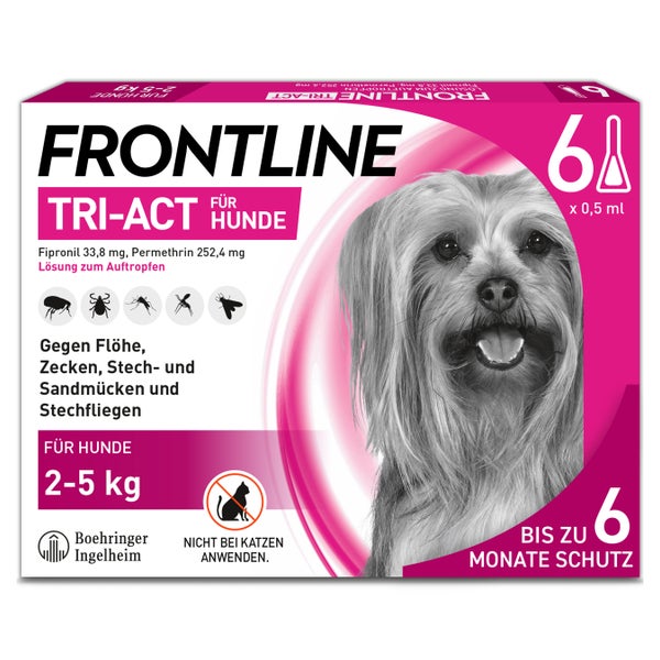 FRONTLINE TRI-ACT® - für Hunde 2-5 kg 6 St