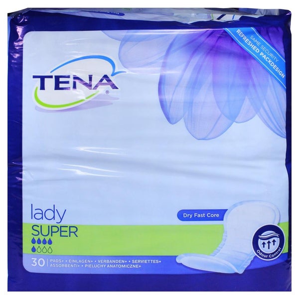 TENA Lady Super Inkontinenzeinlagen, 30 Stück 30 St