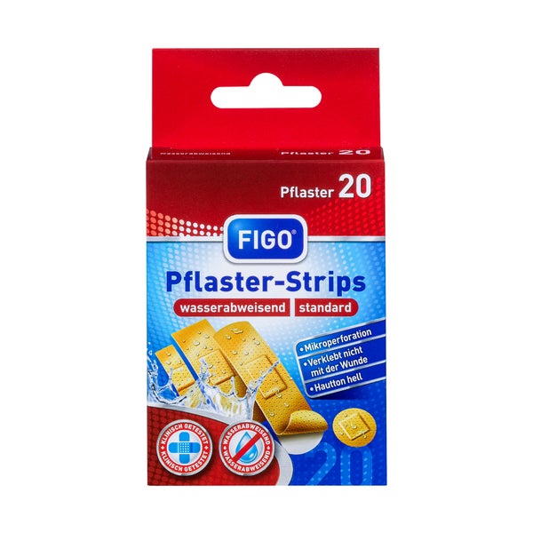 FIGO Pflasterstrips wasserabweisend standard 20 St