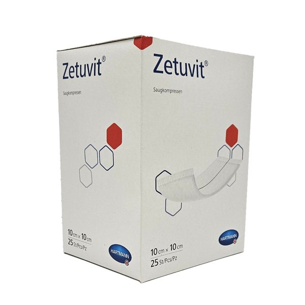 Zetuvit Saugkompressen Steril 10x10 cm 25 St
