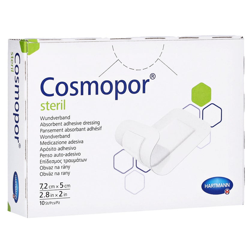 Hartmann Cosmopor Steril Wundverband 7,2 x 5 cm (10 Stck.) - Packung = 10 Stück 10 St