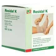 Produktabbildung: Lohmann & Rauscher Rosidal K Kurzzugbinden, cremefarben, 5 m - 1 Stück, einzeln in Faltschachtel, Maße: 6 cm x 5 m 1 St