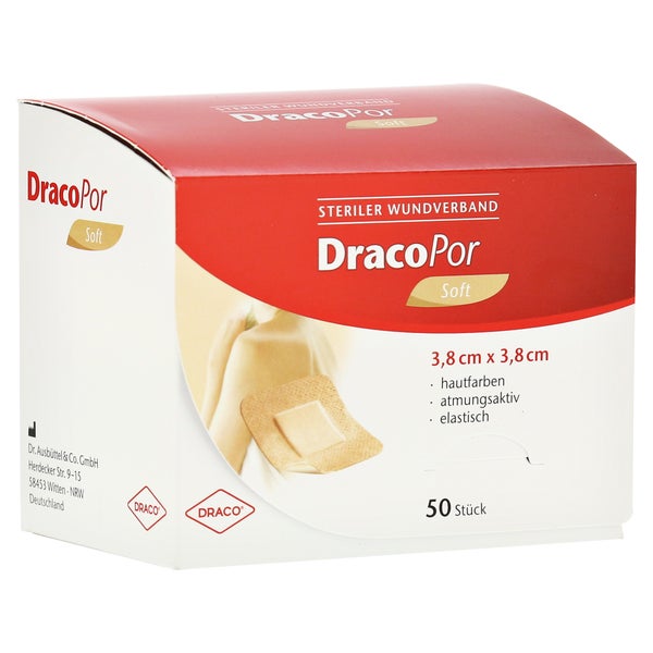 Dracopor Wundverband 3,8x3,8 cm steril h 50 St