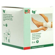 Lohmann & Rauscher tg Schlauchverband, weiß, 5 m, nahtlos gestrickt und dehnbar - 1 Stück, Gr. 7 (7,0 cm) für Arm (groß), Bein, Kinderkopf 1 St
