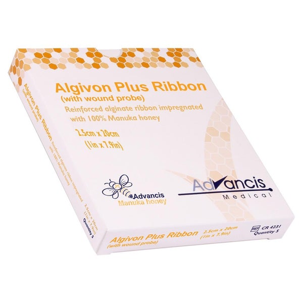 Algivon Plus Ribbon 2,5x20 cm Honigalgin 5 St