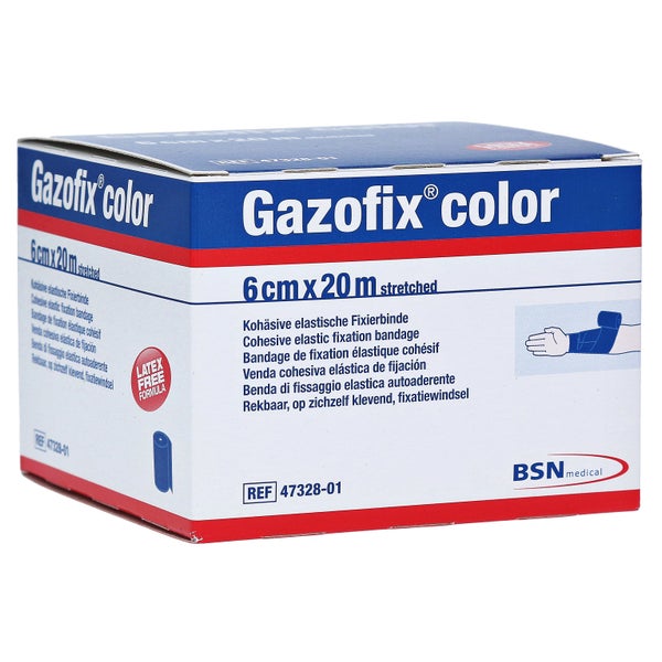 Gazofix Color Fixierbinde kohäsiv 6 cmx2 1 St