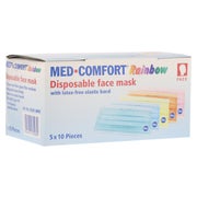 MED Comfort Mundschutz RAINBOW Farbmix 50 St