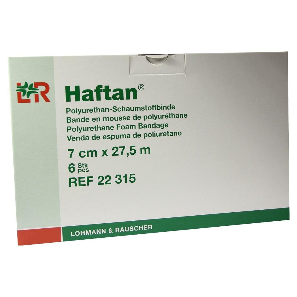 Haftan Schaumstoffbinde 7 cmx27,5 m 6 St