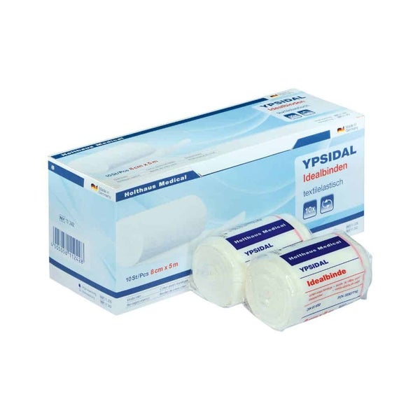 Holthaus Medical YPSIDAL Idealbinde 5 m textilelastisch, DIN 61632 - 1 Packung = 1 Stück in Folie, Maße: 10 cm x 5 m 1 St