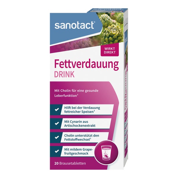 sanotact Fettverdauung drink Brausetabletten 20 St