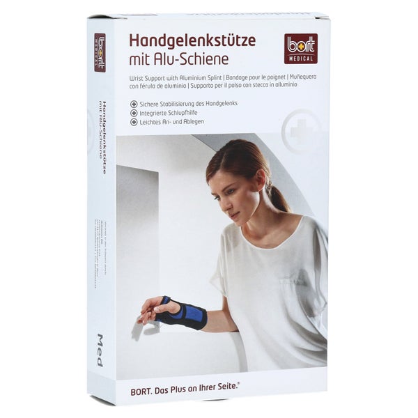 BORT Handgelenkstütze M.aluschiene li.S 1 St