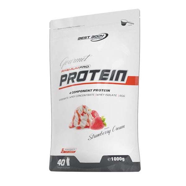 Gourmet Premium Pro Protein - Strawberry Cream  Zipp-Beutel 1000 g