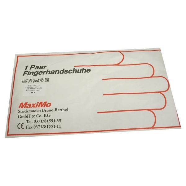 Handschuhe Strick Baumwolle Gr. 8 dünn 2 St