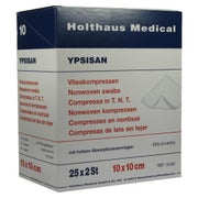 Produktabbildung: Holthaus Medical YPSISAN Vlieskompresse, steril - 1 Packung = 25 x 2 Stück, Maße: 10 x 10 cm 25X2 St