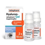 Produktabbildung: Hyaluron-ratiopharm Gel Augentropfen 2X10 ml