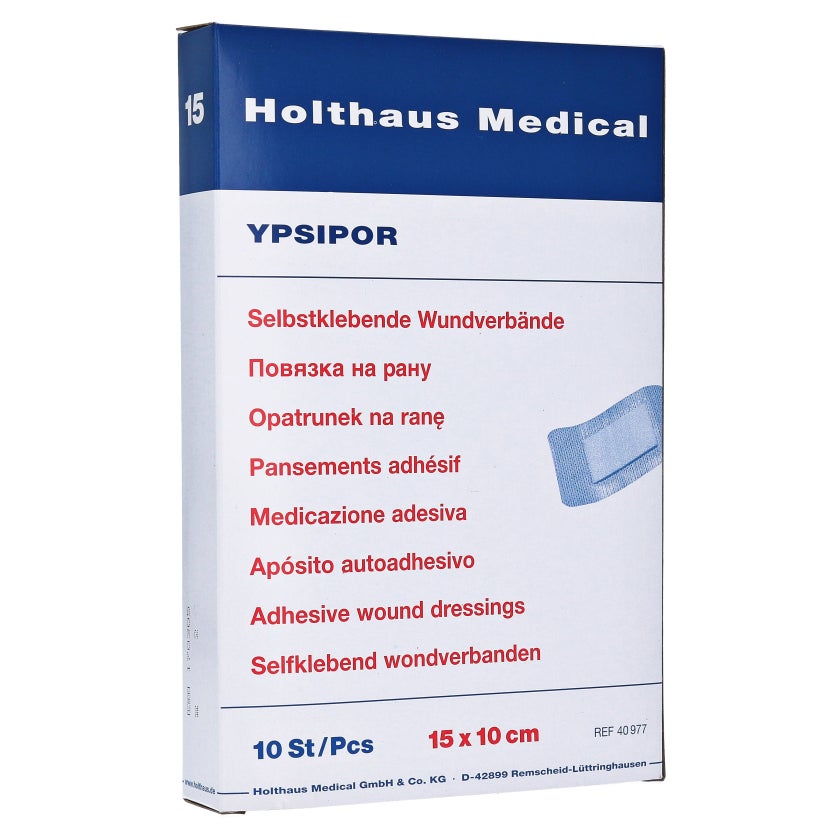 Holthaus Medical YPSIPOR Wundverband steril - 15 x 10 cm (10 Stck.) 10 St