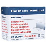 Holthaus Medical Dederon Fixierbinde 4 m - 1 Packung = 20 Stück lose in der Schachtel, Maße: 8 cm x 4 m 20 St