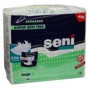 Produktabbildung: Super Seni Trio Large Inkontinenzhosen, Unisex, 10er Pack, 100 - 150 cm, 3400 ml 10 St