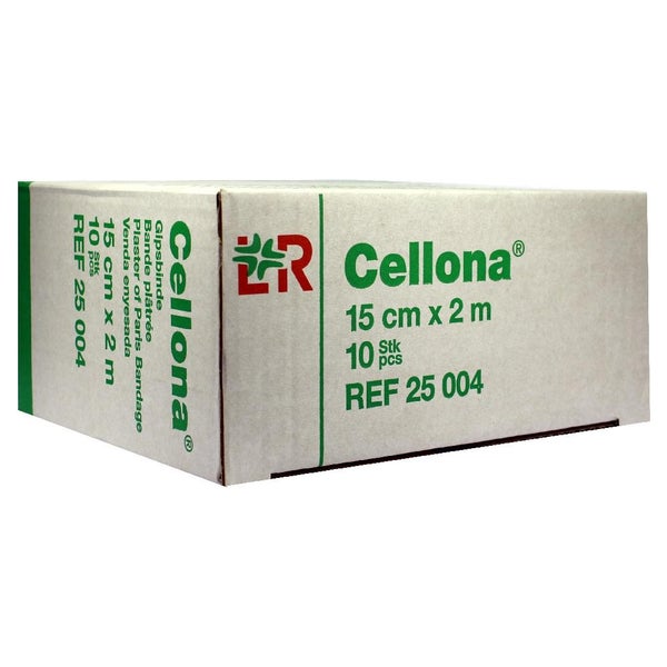 Lohmann Rauscher Cellona Gipsbinde 2 x 5 Stück - 15 cm x 2 m 2X5 St