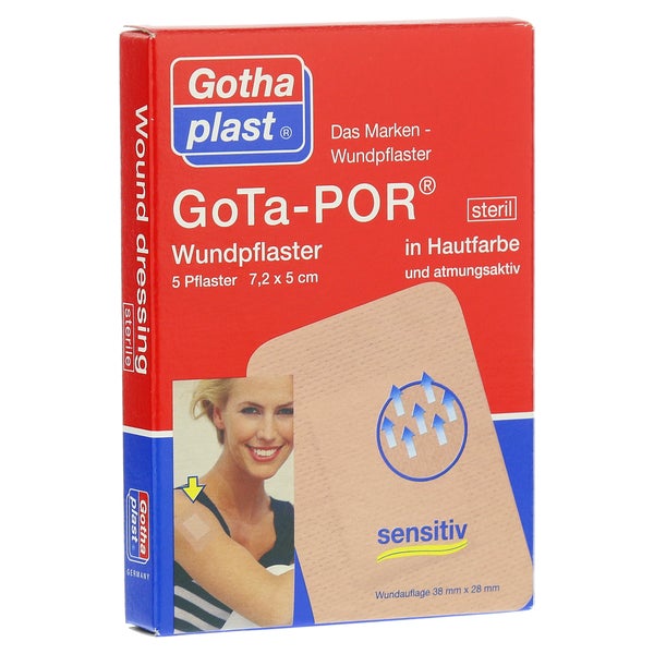 Gota-por Wundpflaster 5x7,2 cm steril ha 5 St