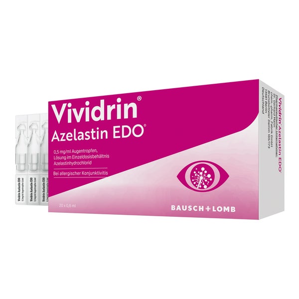 Vividrin Azelastin EDO Akuthilfe bei Heuschnupfen und Allergien 20X0,6 ml