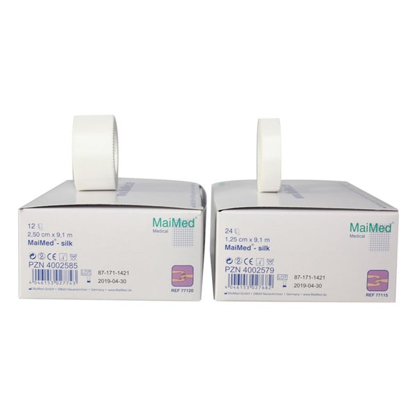 MaiMed Silk Rollenpflaster - 24 Rollen á 1,25 cm x 9,1 m 24 St