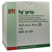 Lohmann & Rauscher tg grip Stütz-Schlauchverband, 10 m, querelastisch und hautfreundlich - 1 Stück, G (12 cm) für Bein, Oberschenkel (groß) 1 St