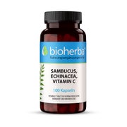 Produktabbildung: Bioherba Sambucus Echinacea Vitamin C Kapseln 100 St