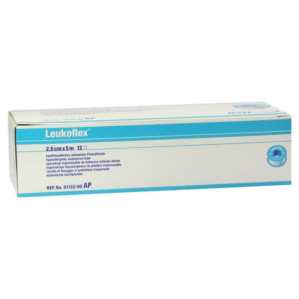 Leukoflex Verbandpflaster, 2,5 cm x 5 m 12 St