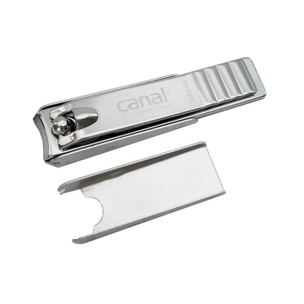 Nagelknipser mit Auffangschale vernickelt, 6 cm 1 St