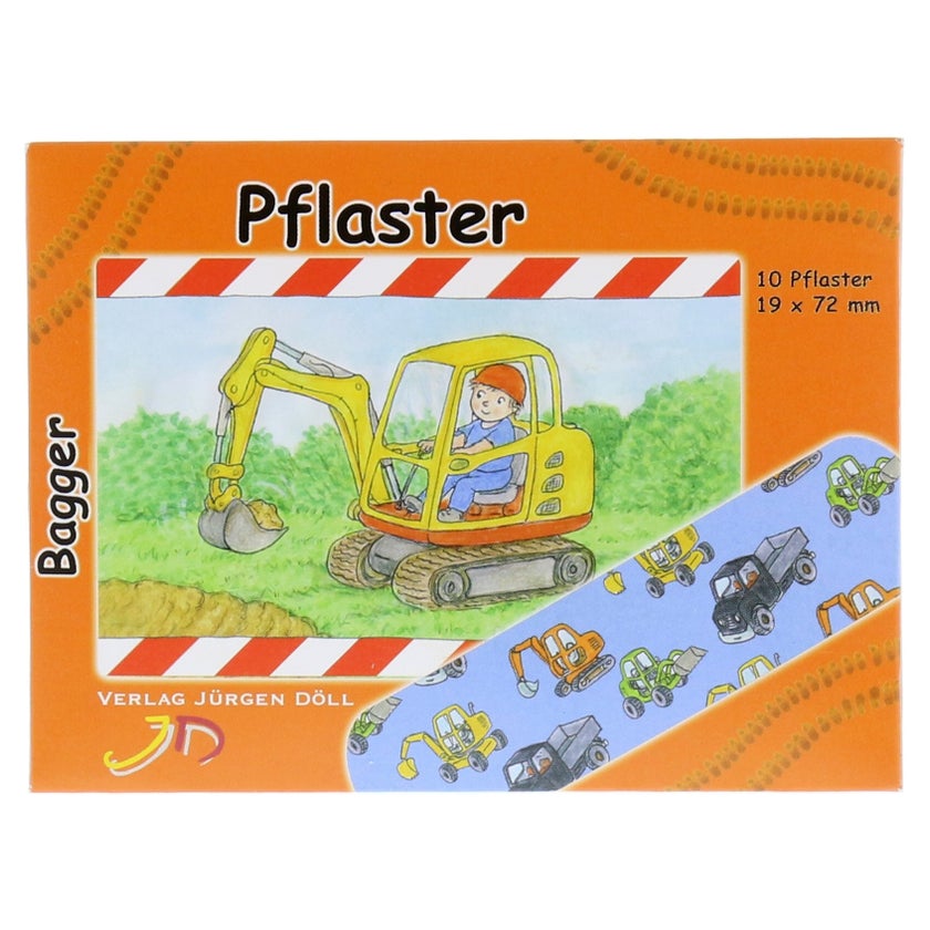 Kinderpflaster Bagger Briefchen 10 St