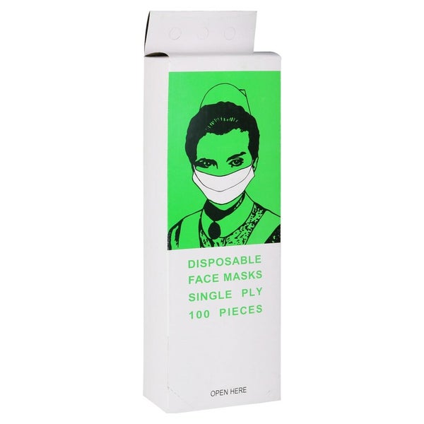 Mundschutz Papiervlies M.gummiband weiß 100 St