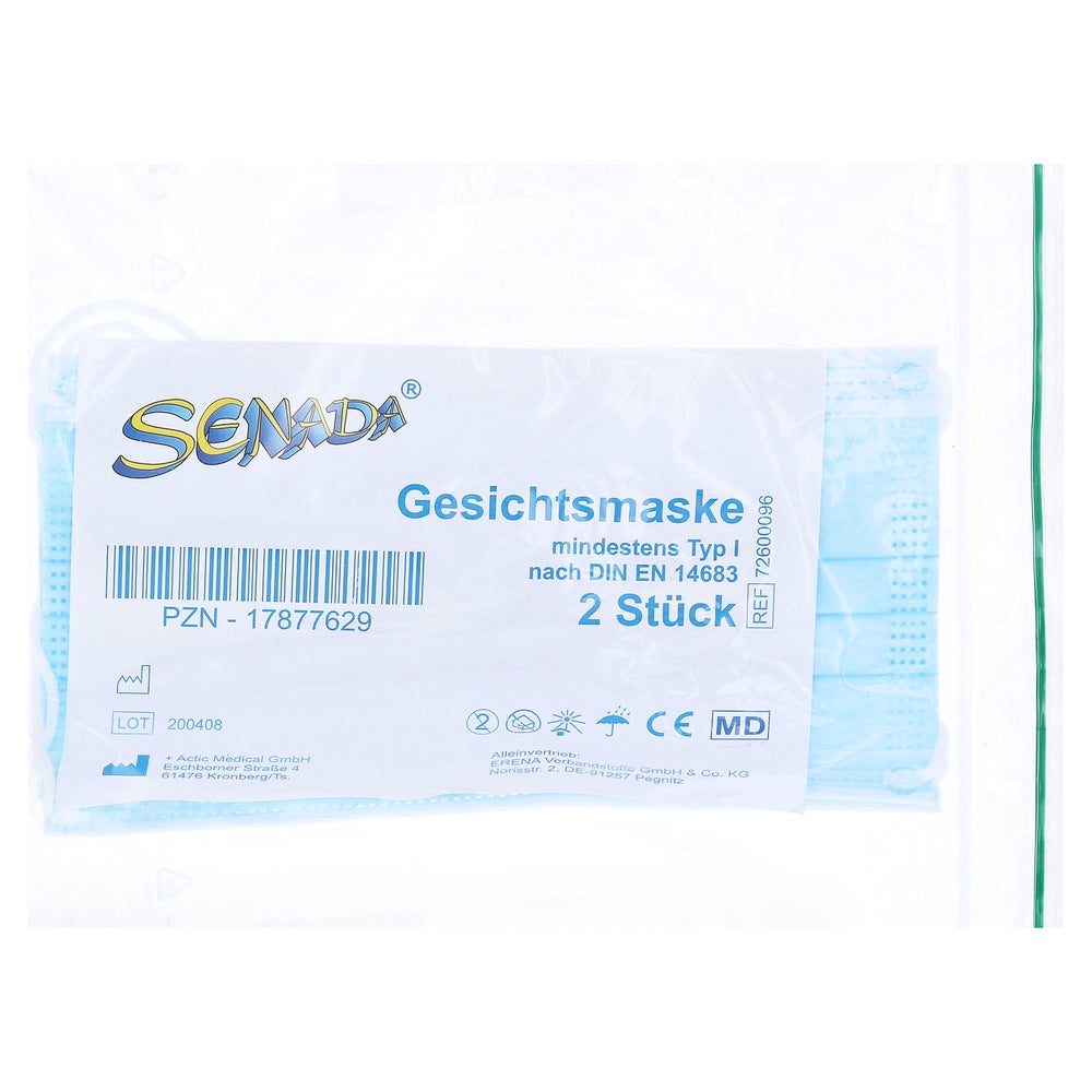 Senada Gesichtsmasken Typ I nach EN 1468 2 St
