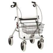 Rollator mit Korb und Tablett silber 1 St