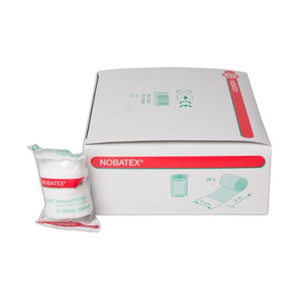 NOBA Nobatex elastische Mullbinden in Folie 20 Stück - 4 m x 4 cm 20 St